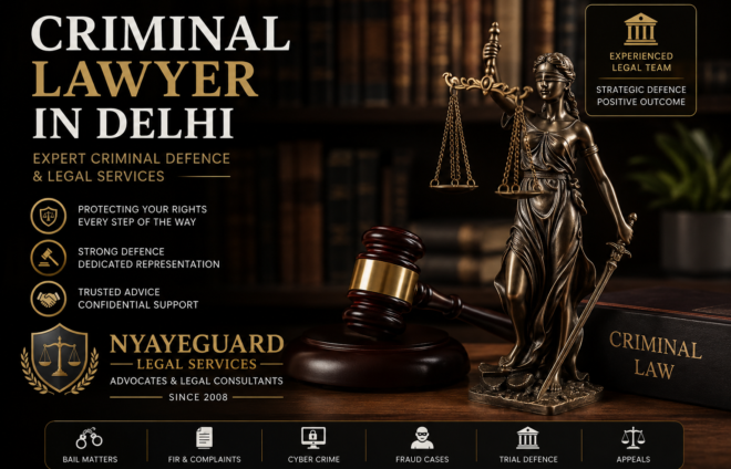 Criminal Lawyer in Delhi – Expert Criminal Defence Services by NyayeGuard