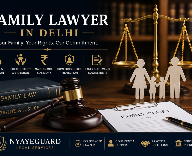Family Lawyer in Delhi providing expert legal services for divorce, child custody, maintenance, domestic violence, family settlements, and Family Court representation.